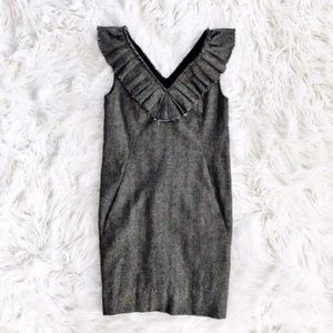 Banana Republic Wool Ruffle Dress